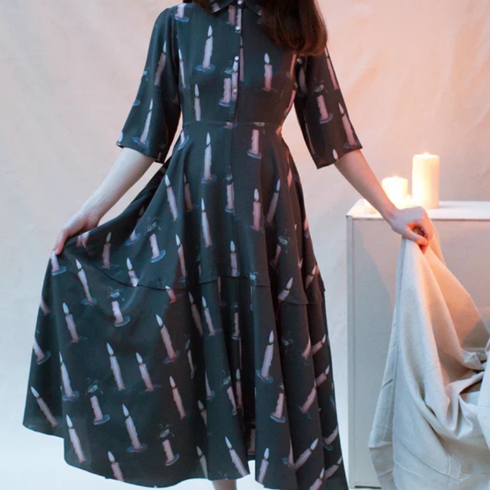 RARE Samantha Pleet Morticia dress - Picture 2 of 3